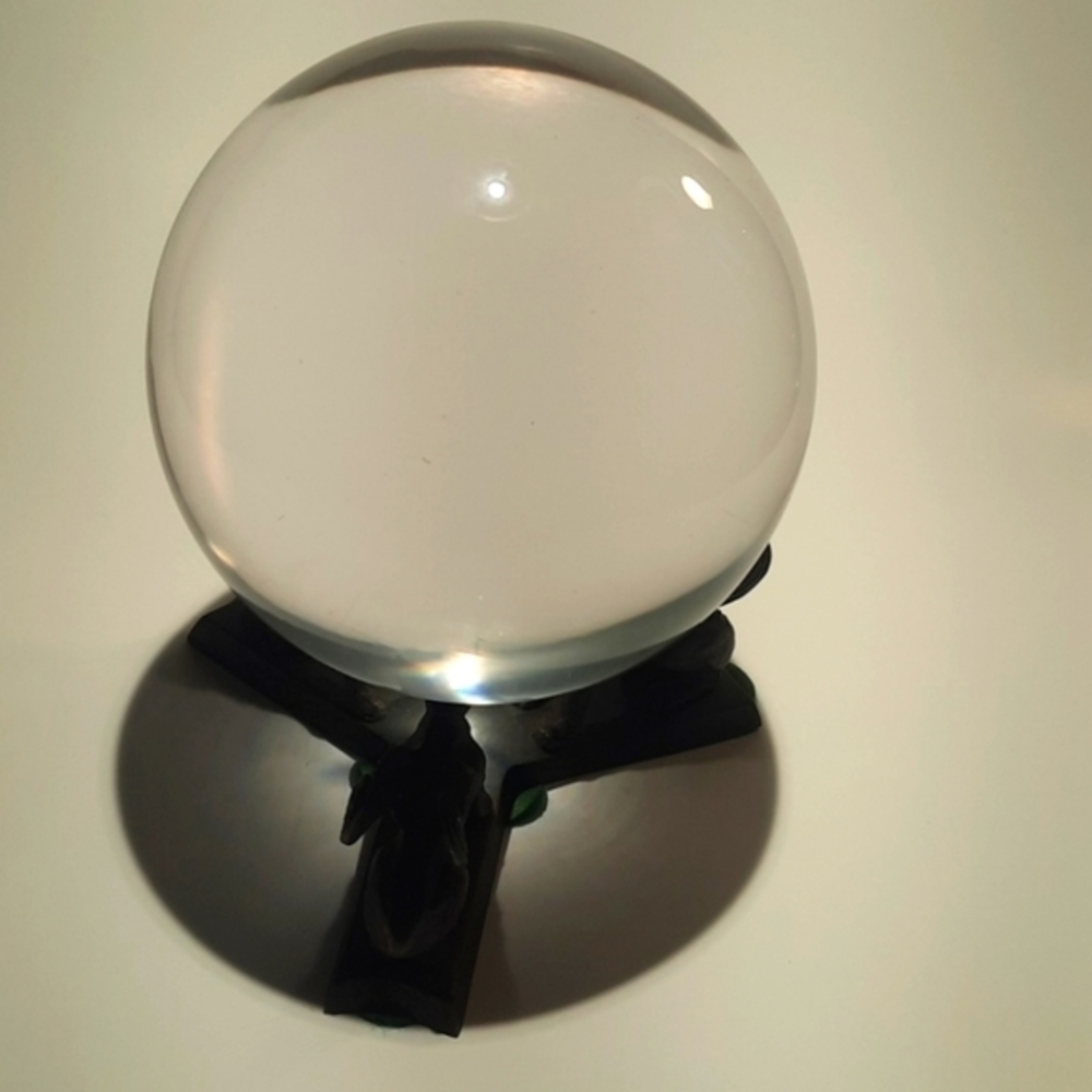 Unique Transparent Quartz Crystal Ball Gem Sphere Healing